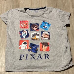 Disney Pixar Character Gray Short Sleeve Tee